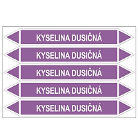 Značení potrubí, kyselina dusičná
